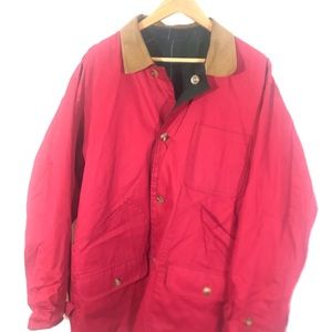 Red/ Plaid Reversible Jacket